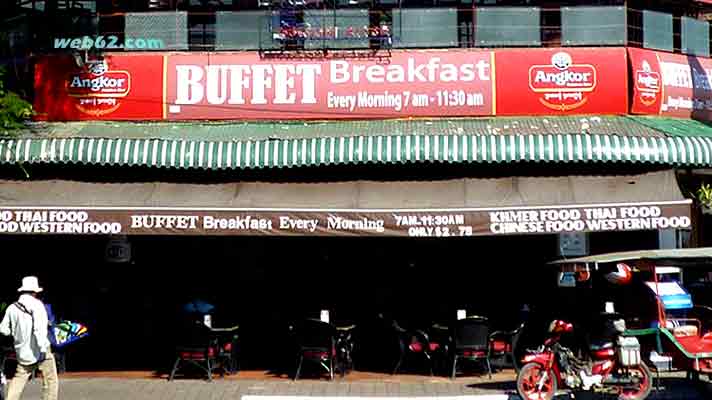 Breakfast buffet on Riverside