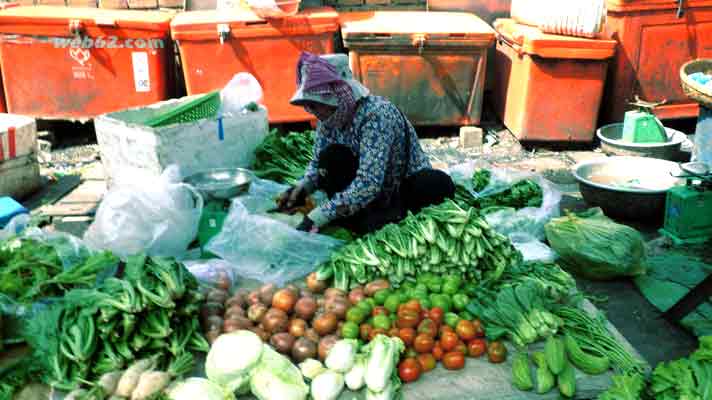 Kandal food market Phnom Penh