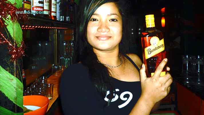 Bar girl in Phnom Penh