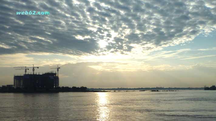 Mekong River and Tonle Sap junction Phnom Penh