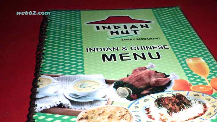 Menu Indian Hut Restaurant in Galle