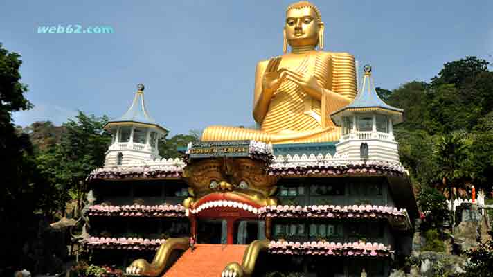 Golden Temple in Dambulla, Sri Lanka