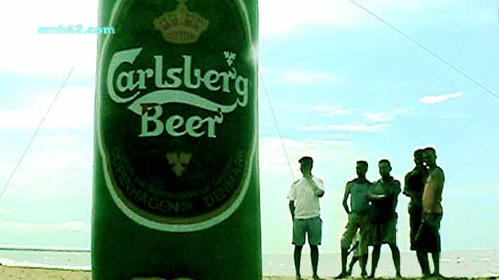 Carlsberg on Negombo Beach