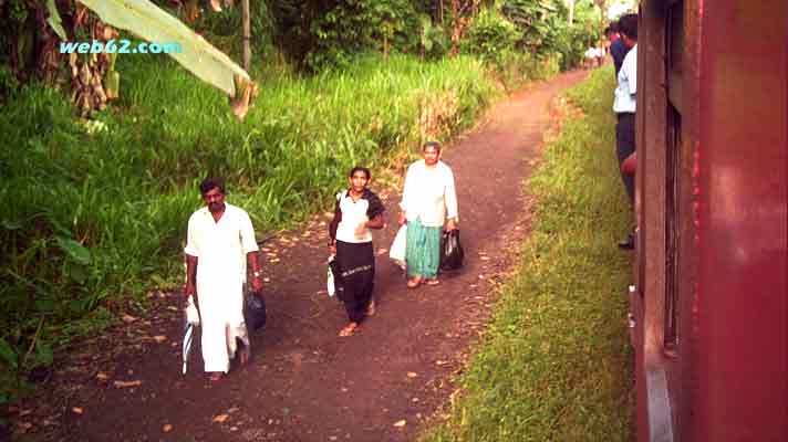 Train puncture in Sri Lanka