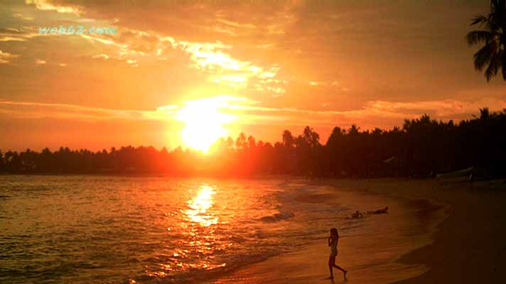 Unawatuna Beach in Sri Lanka