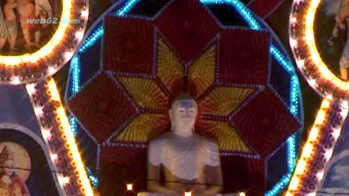 photo from the Vesak lights in Galle, Sri Lanka