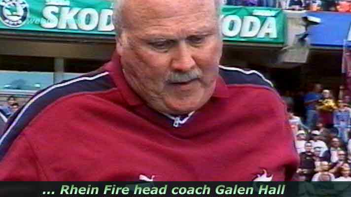 photo Rhein Fire Head coach Galen Hall