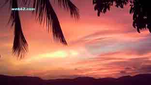 Sonnenuntergang in Kandy Sri Lanka