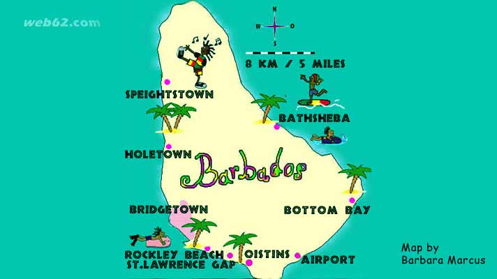 Barbados Karte