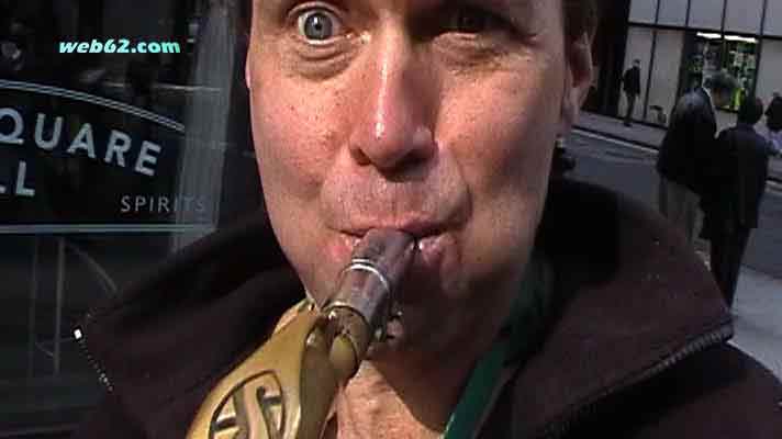 Saxofon am Times Square